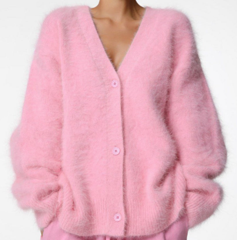 Gilet Luma en maille douce effet mohair