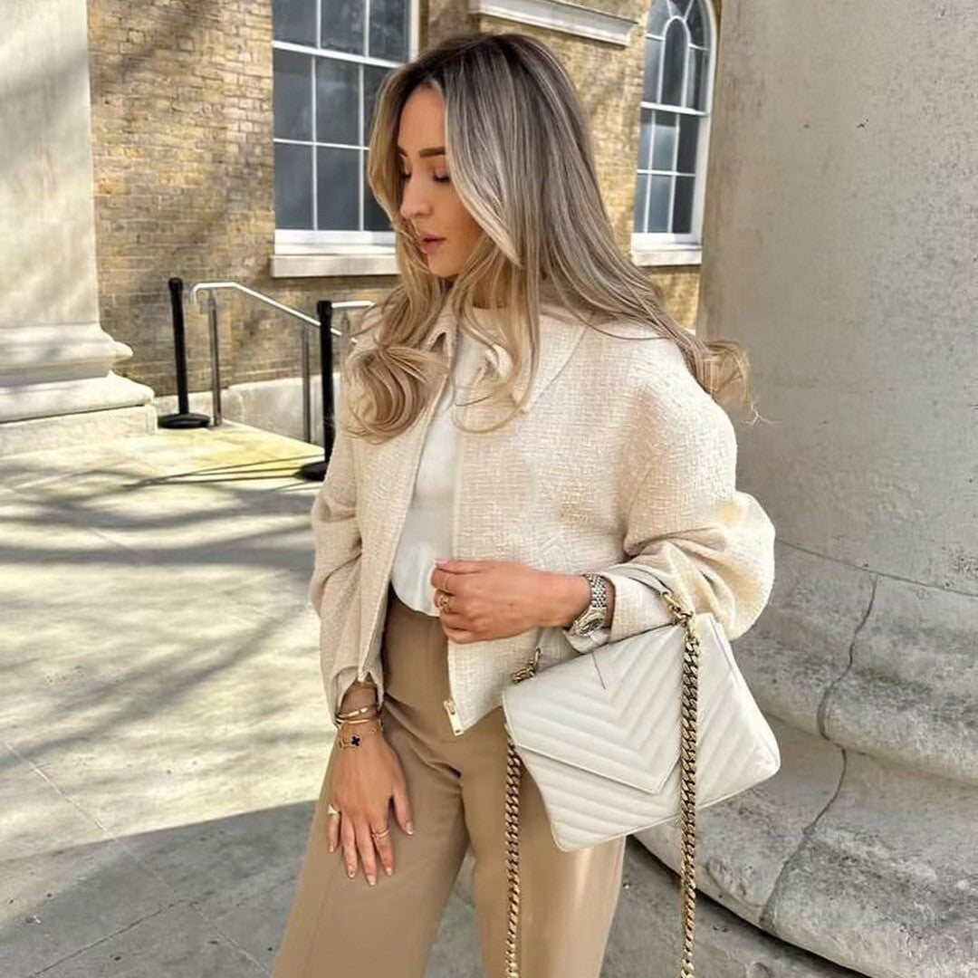 Veste Elina courte texturée