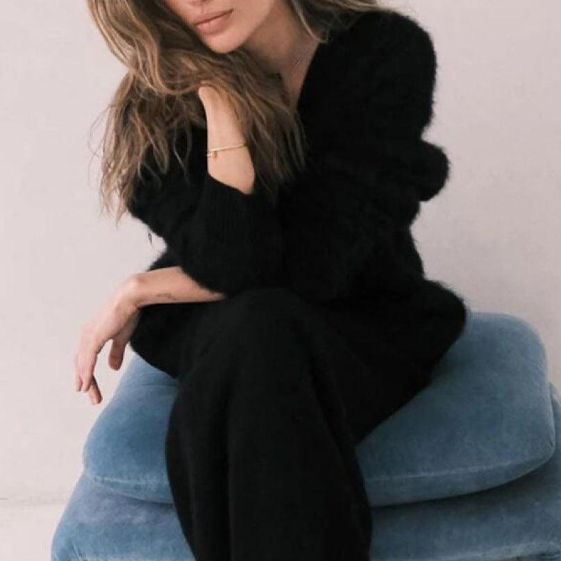 Gilet Luma en maille douce effet mohair