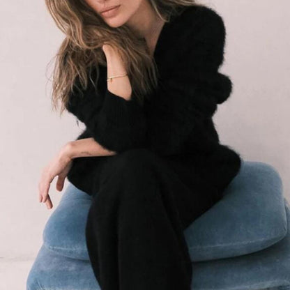 Gilet Luma en maille douce effet mohair