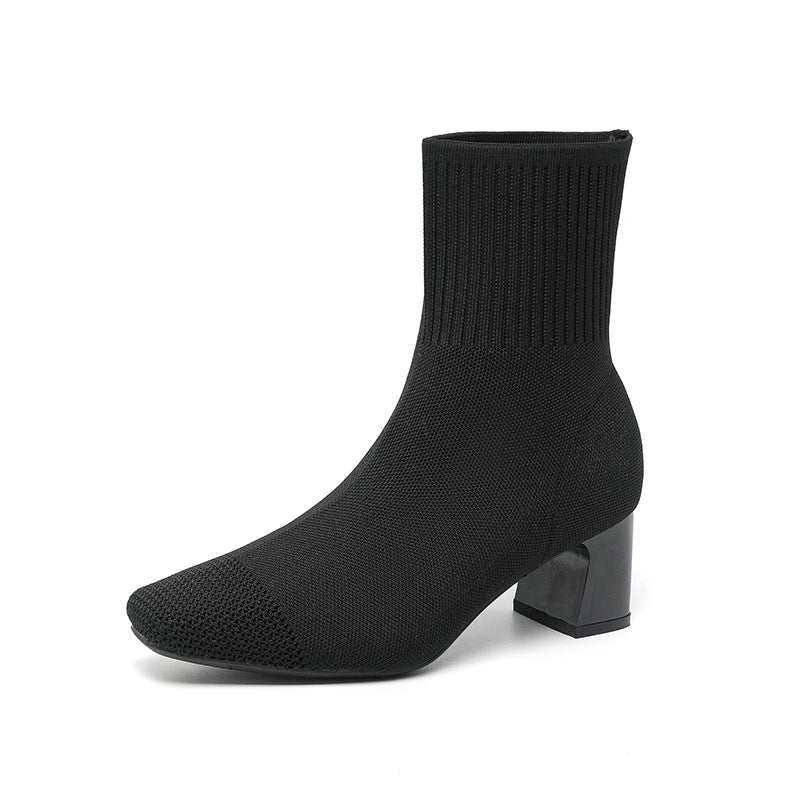 Bottines Lyra en maille extensible