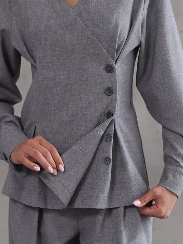 Ensemble Aléna top croisé et pantalon large