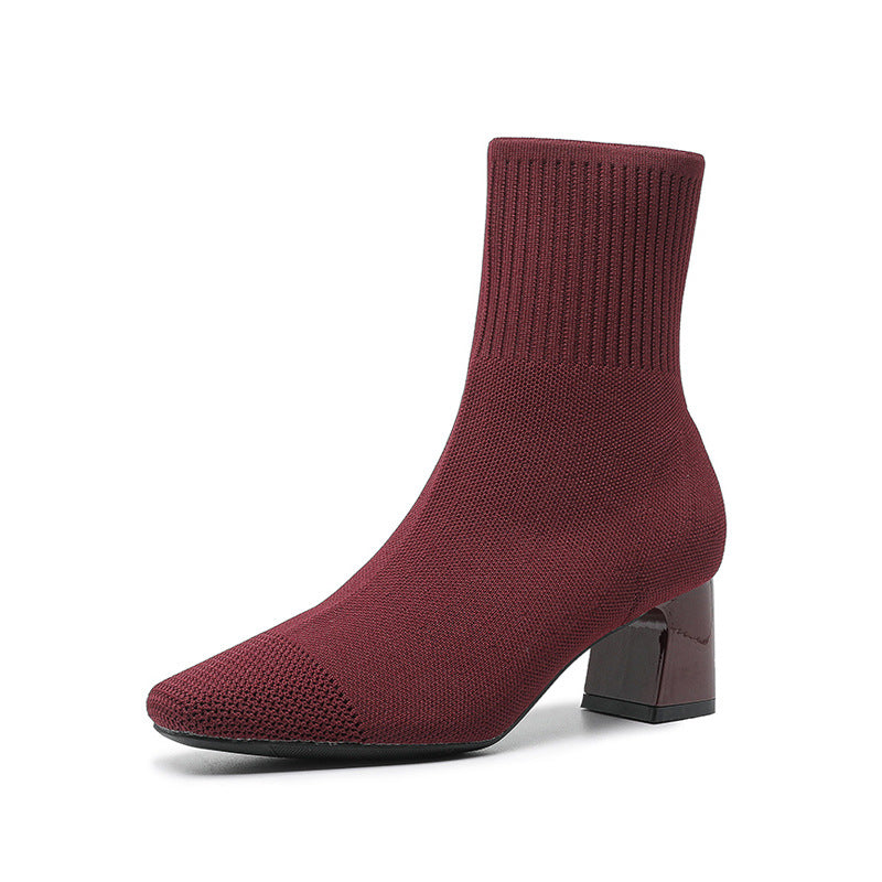 Bottines Lyra en maille extensible