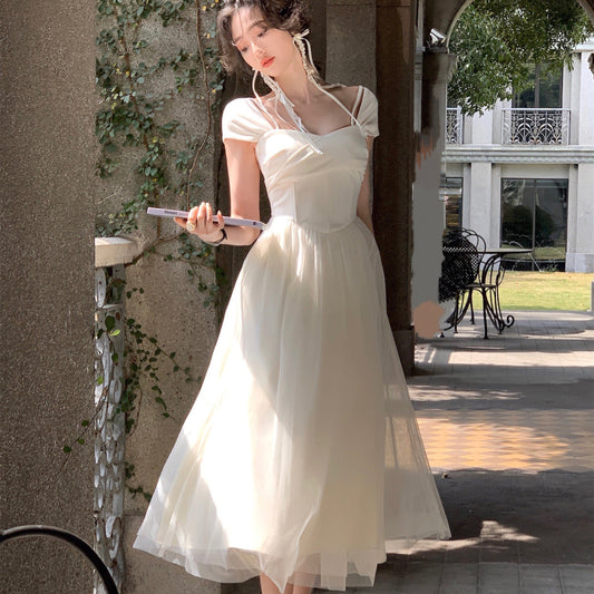 Fashion Personality Mesh Dress Female